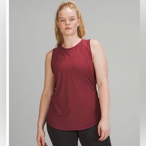 lululemon Sculpt Tank Top, size 12, merlot red